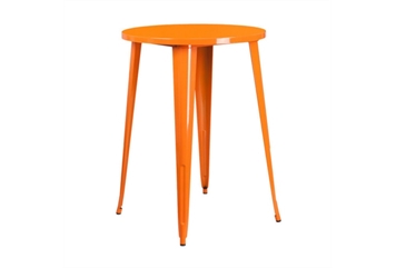 Tolix Highboy Orange Metal Table - 30" in Miami, Ft. Lauderdale, Palm Beach