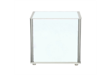 LED Acrylic End Table with Silver Frame (Tables - End) in Orlando