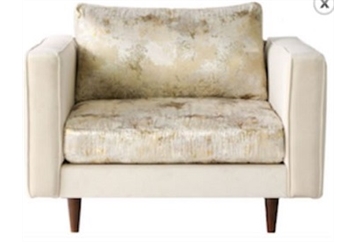 Melrose Chair - Metallic (Chairs - Accent and Lounge) in Orlando