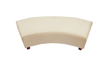 Minotti Curved Bench - Ivory (Benches) in Orlando