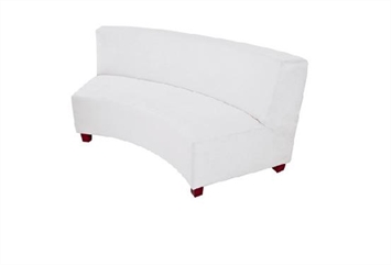 Minotti Sofa - White Curved Sectional (Sofas) in Orlando
