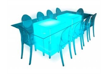 Acrylic Clear Top Dining Table - 8ft in Naples, Marco Island, Ft. Myers