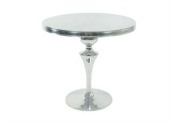 Art Moderne Silver Cafe Table in Naples, Marco Island, Ft. Myers