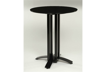 Cross Highboy Black Base Frosted Top in Miami, Ft. Lauderdale, Palm Beach