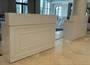 Wood Top Registration Desk with Shelves in Orlando