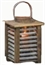 Weathered Slatted Wood Lantern - Small in Miami, Ft. Lauderdale, Palm Beach