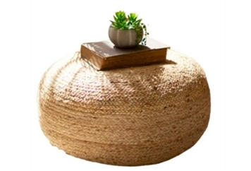 Pouf - Braided Jute in Miami, Ft. Lauderdale, Palm Beach