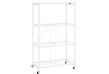 Origami 4-shelf Folding Rack White in Miami, Ft. Lauderdale, Palm Beach