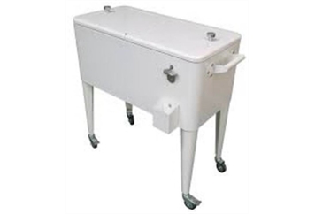 Retro White Cooler 65qt in Miami, Ft. Lauderdale, Palm Beach