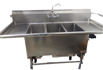 Sink 3 Compartment Commercial in Miami, Ft. Lauderdale, Palm Beach