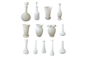 Milk Glass Vase Collection in Miami, Ft. Lauderdale, Palm Beach