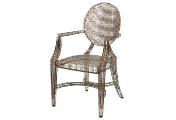 Copper Metal Louie Chair in Miami, Ft. Lauderdale, Palm Beach