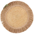 Jute Fringe Placemat - Natural in Miami, Ft. Lauderdale, Palm Beach