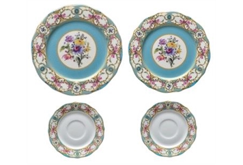 Antoinette Collection Blue China Set in Miami, Ft. Lauderdale, Palm Beach