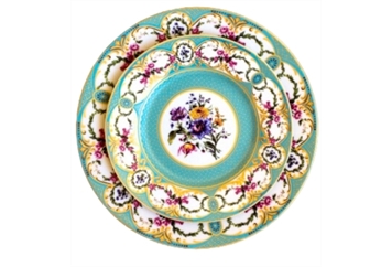 Marie Collection Blue China Set in Miami, Ft. Lauderdale, Palm Beach