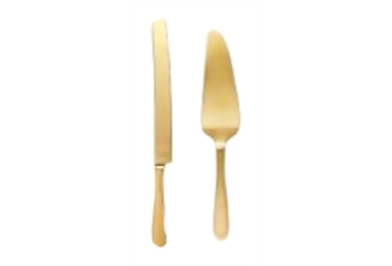 Grand City Gold Cake Server & Knife in Miami, Ft. Lauderdale, Palm Beach