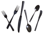 Lucca Faceted Black Flatware Set in Miami, Ft. Lauderdale, Palm Beach