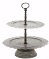 Galvanized Metal Compotier Cake Stand in Miami, Ft. Lauderdale, Palm Beach