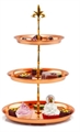 Solid Copper 3-Tier Serving Cake Stand in Miami, Ft. Lauderdale, Palm Beach