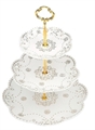 Vintage Porcelain Compotier - White and Gold Cake Stand in Miami, Ft. Lauderdale, Palm Beach