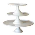 White Glass Cake Stand Collection in Miami, Ft. Lauderdale, Palm Beach