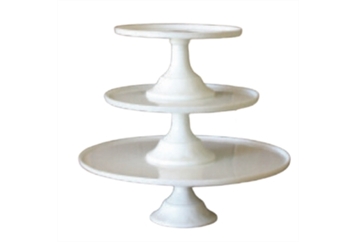 White Glass Cake Stand Collection in Miami, Ft. Lauderdale, Palm Beach