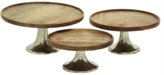 Wood Aluminum Cake Riser/Plate Collection in Miami, Ft. Lauderdale, Palm Beach