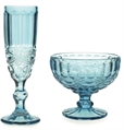 Amelie Blue Glassware Collection in Miami, Ft. Lauderdale, Palm Beach