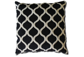 Pillow - Black & White Trellis in Miami, Ft. Lauderdale, Palm Beach