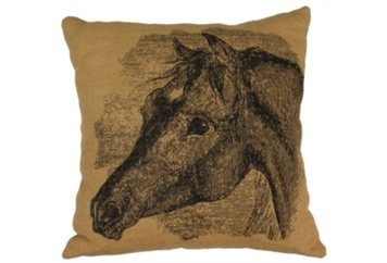 Pillow - Burlap Sweet Horse in Miami, Ft. Lauderdale, Palm Beach