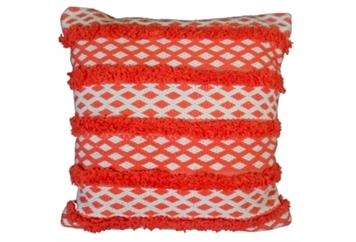 Pillow - Orange & White Frills in Miami, Ft. Lauderdale, Palm Beach