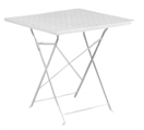 Cafe Folding Table - White Metal in Miami, Ft. Lauderdale, Palm Beach