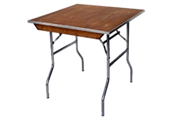 zz Basic 48" Square Folding Plywood Table in Miami, Ft. Lauderdale, Palm Beach