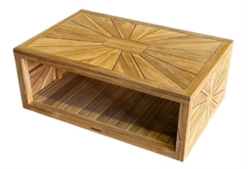 Teak Starburst Coffee Table in Miami, Ft. Lauderdale, Palm Beach