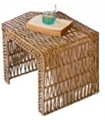 Rattan Waterfall Open Weave End Table in Miami, Ft. Lauderdale, Palm Beach