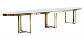 Bilbao Oval Dining Table - Gold in Tampa, St Petersburg