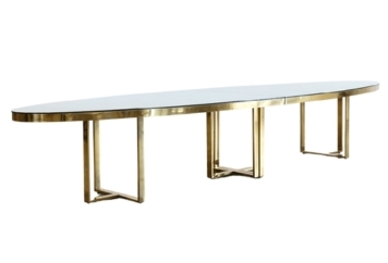 Bilbao Oval Dining Table - Gold in Tampa, St Petersburg