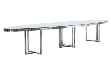 Bilbao Oval Dining Table - Silver in Tampa, St Petersburg