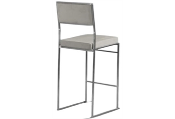 Tribeca Silver Barstool - Steel in Tampa, St Petersburg