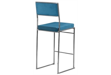 Tribeca Silver Barstool - Turquoise in Tampa, St Petersburg