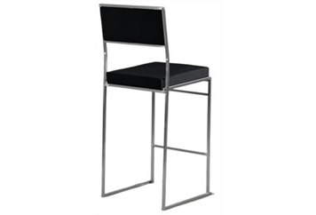 Tribeca Silver Barstool - Black in Tampa, St Petersburg