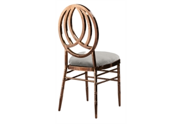 Phoenix Rose Gold Chair with Steel Velvet in Tampa, St Petersburg