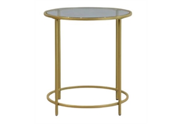 Tribeca End Table - Gold in Naples, Marco Island, Ft. Myers