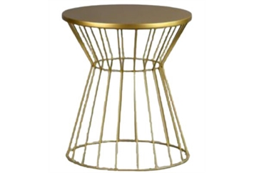 Gold Hudson End Table in Orlando