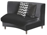 Velluto Curved In Loveseat in Orlando