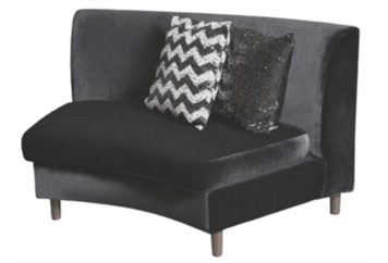 Velluto Curved In Loveseat in Orlando