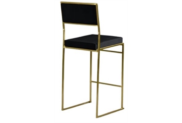 Tribeca Gold Barstool - Black in Miami, Ft. Lauderdale, Palm Beach