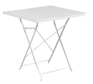 Cafe Folding Table - White Metal in Orlando