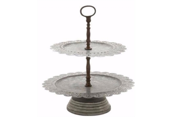 Galvanized Metal Compotier Cake Stand in Orlando