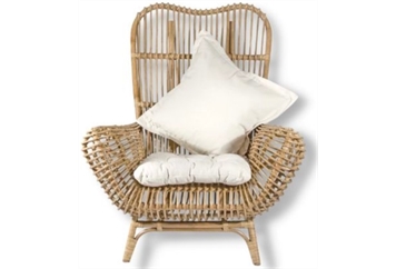 Rattan Arm Chair - Kalinda Round Back in Orlando